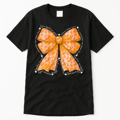 In March We Wear Orange Ribbon Multiple Sclerosis Awareness Tall T-Shirt
