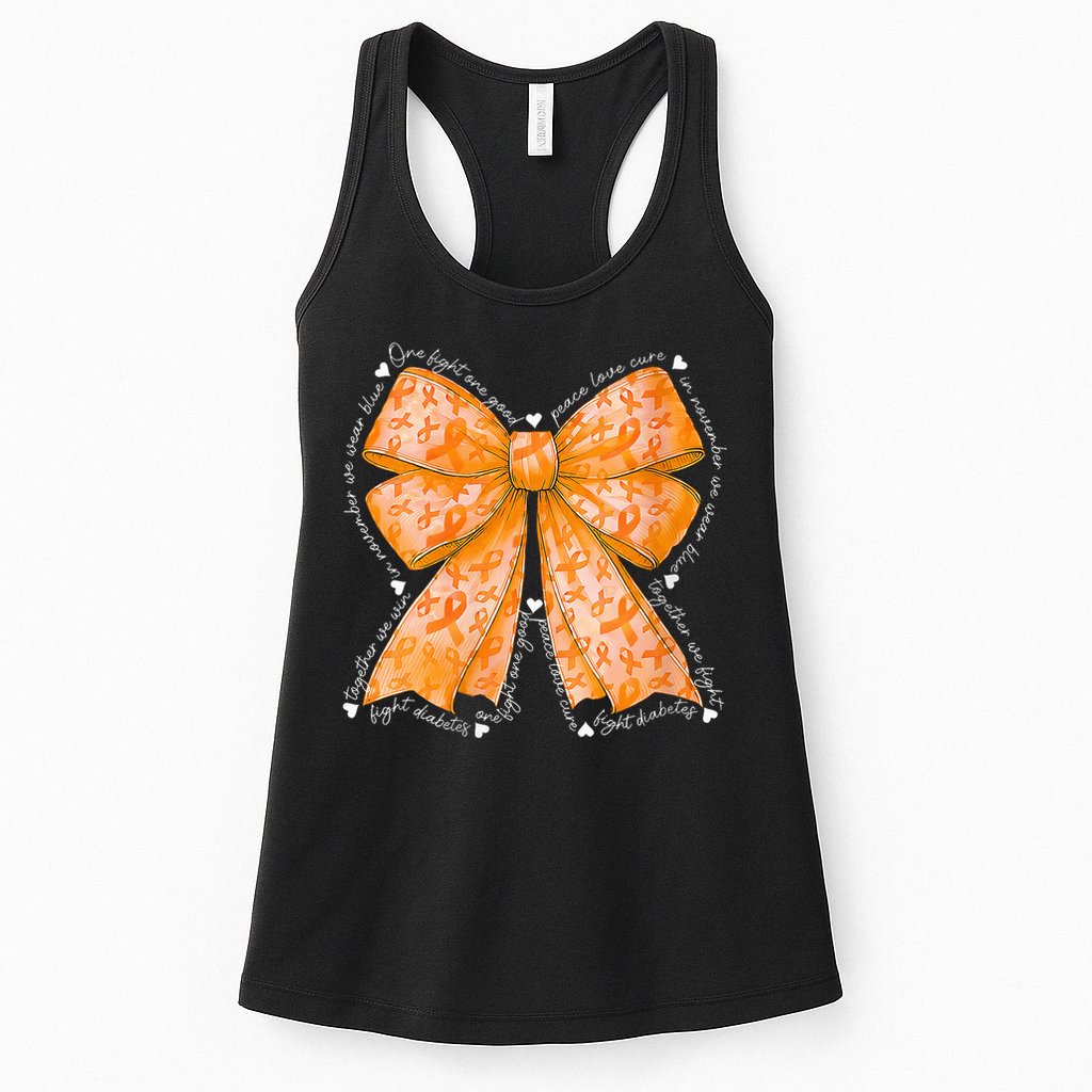 In March We Wear Orange Ribbon Multiple Sclerosis Awareness Womens Tank Top