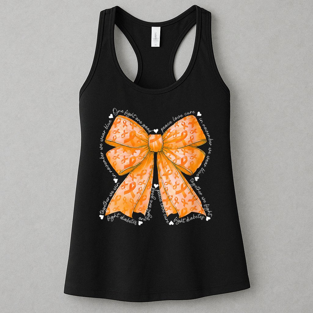 In March We Wear Orange Ribbon Multiple Sclerosis Awareness Womens Tank Top