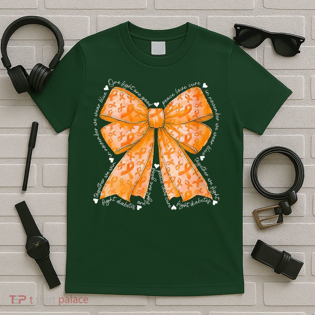 In March We Wear Orange Ribbon Multiple Sclerosis Awareness T-Shirt