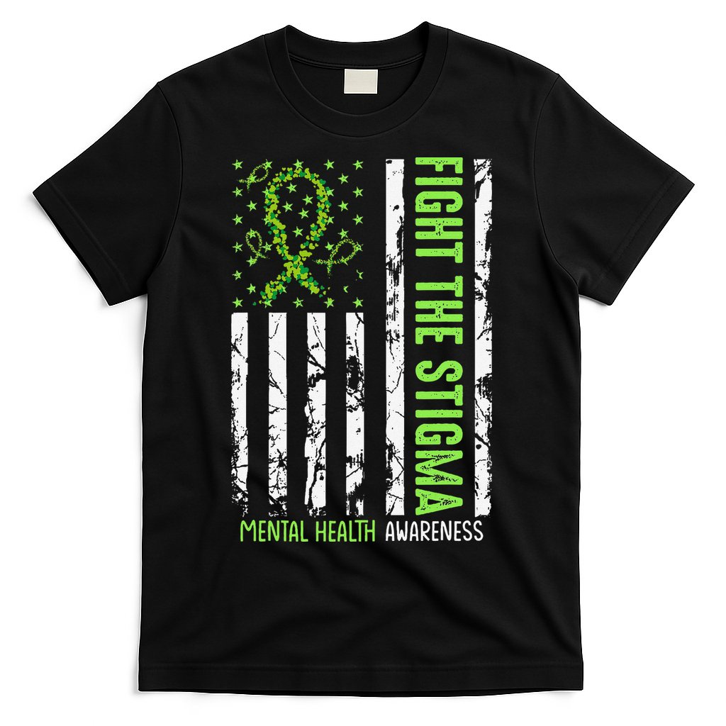 In May We Wear Green For Mental Health Awareness Month T-Shirt