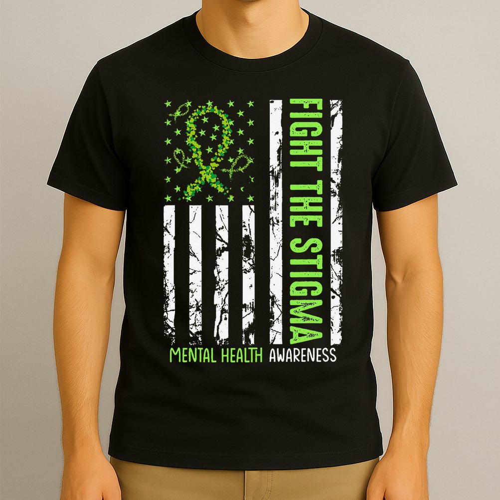 In May We Wear Green For Mental Health Awareness Month T-Shirt