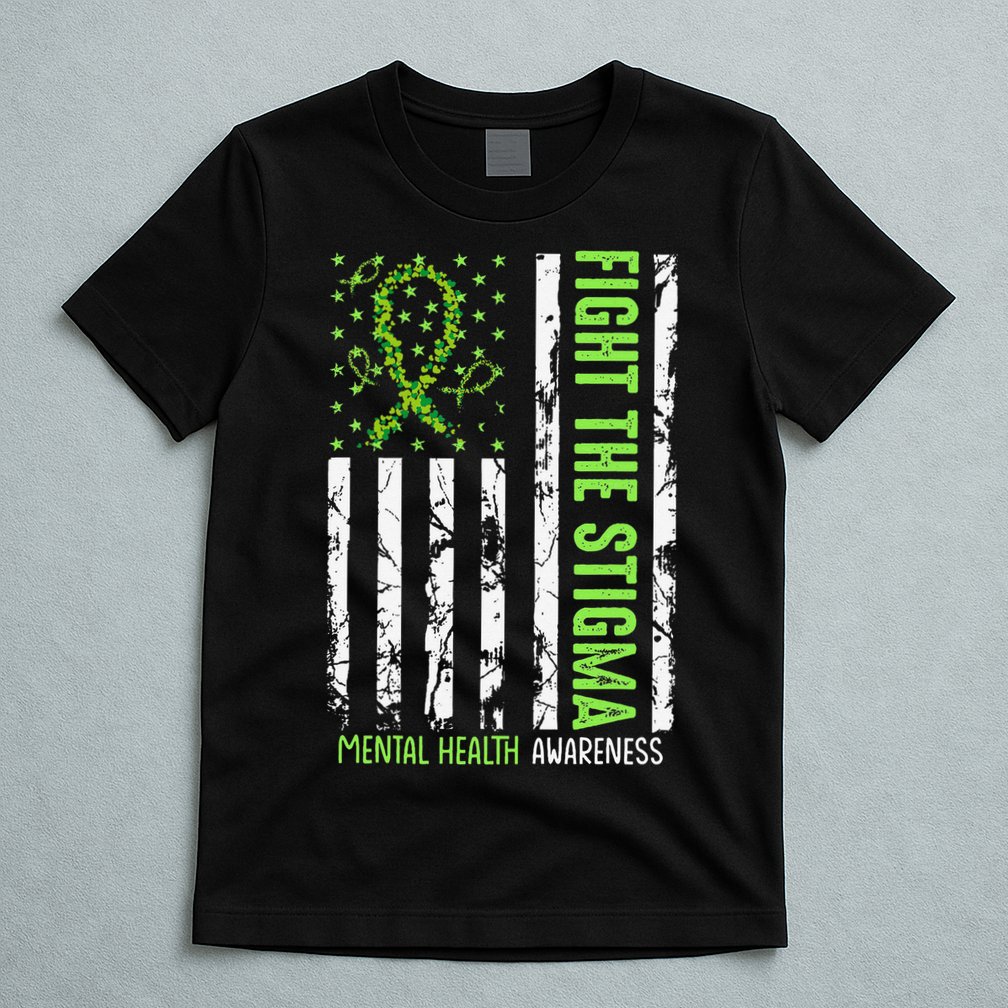 In May We Wear Green For Mental Health Awareness Month T-Shirt