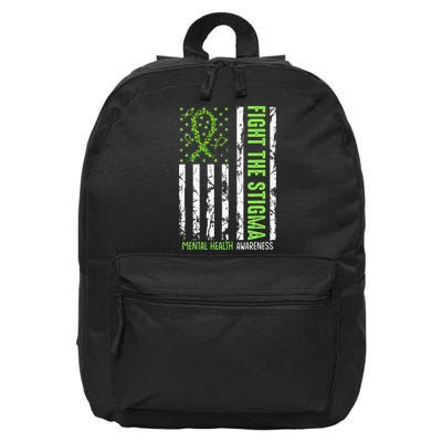 In May We Wear Green For Mental Health Awareness Month 16 in Basic Backpack