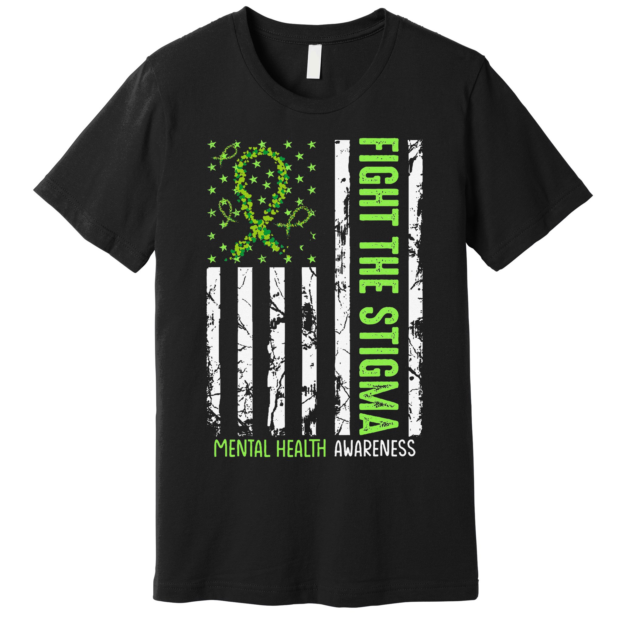 In May We Wear Green For Mental Health Awareness Month Premium T-Shirt
