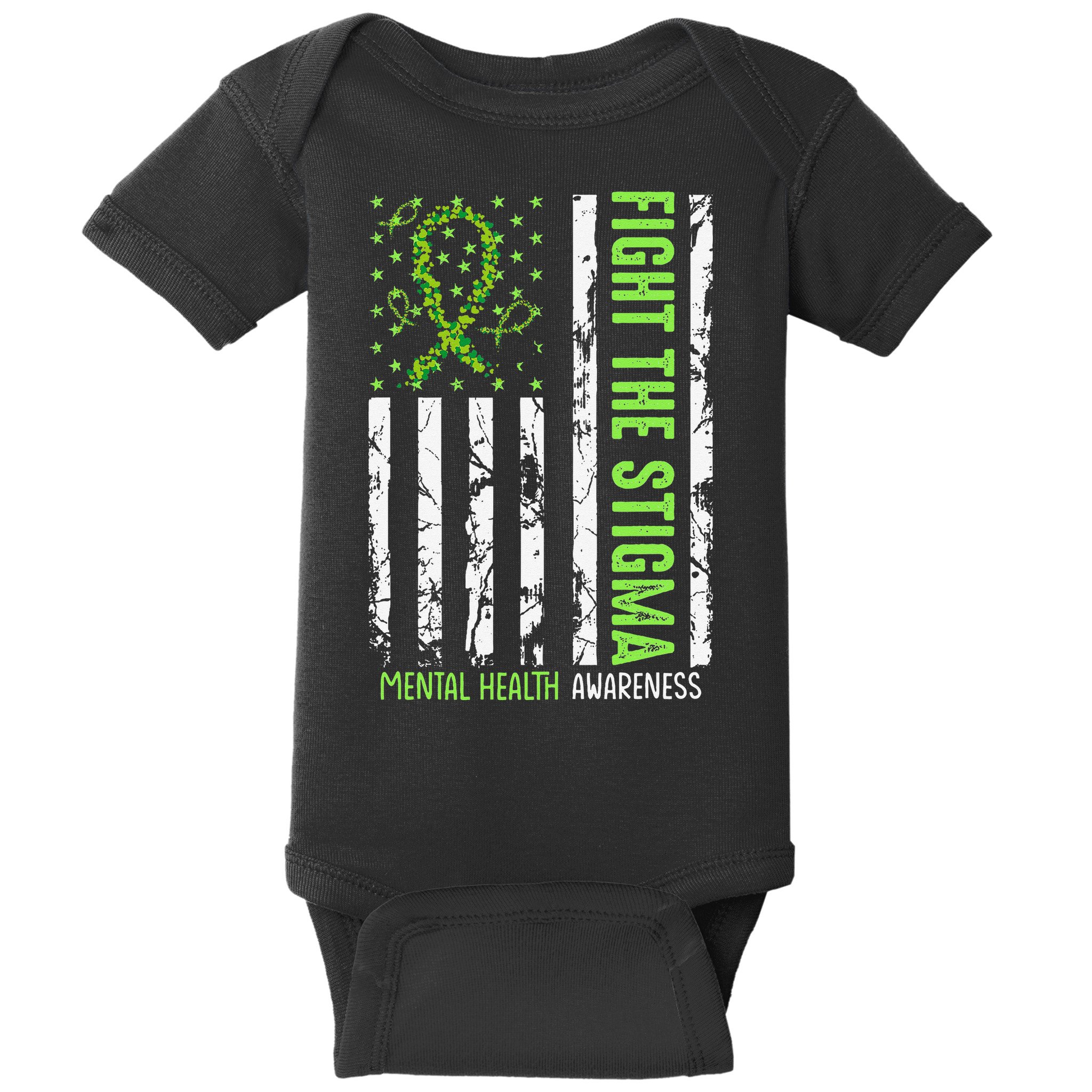 In May We Wear Green For Mental Health Awareness Month Baby Bodysuit