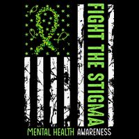 In May We Wear Green For Mental Health Awareness Month Womens T-Shirt