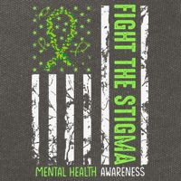 In May We Wear Green For Mental Health Awareness Month Cotton Canvas Backpack
