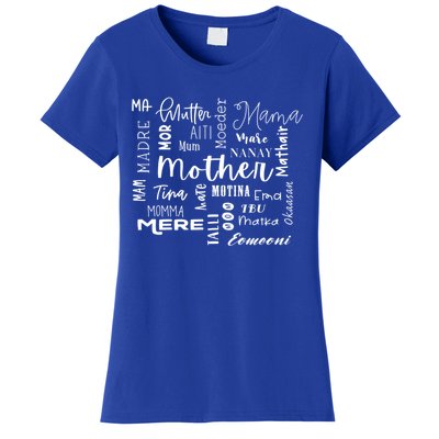 International Mom World Translations Multi Languages Black Funny Gift Women's T-Shirt