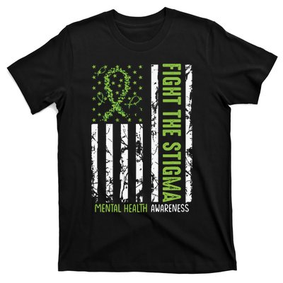 In May We Wear Green Mental Health Awareness Month T-Shirt