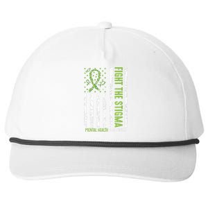 In May We Wear Green Mental Health Awareness Month Snapback Five-Panel Rope Hat