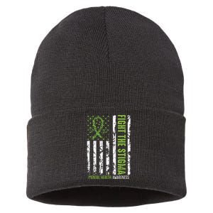 In May We Wear Green Mental Health Awareness Month Sustainable Knit Beanie