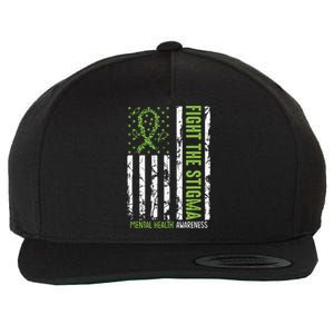 In May We Wear Green Mental Health Awareness Month Wool Snapback Cap