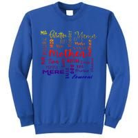 International Mom World Translations Multi Languages Green Funny Gift Sweatshirt