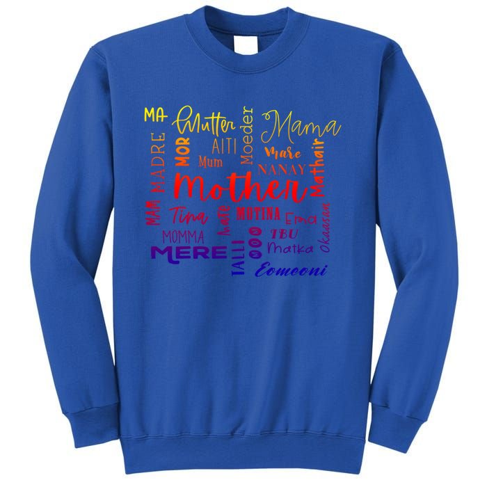 International Mom World Translations Multi Languages Green Funny Gift Sweatshirt