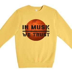 In Musk We Trust Mars Premium Crewneck Sweatshirt