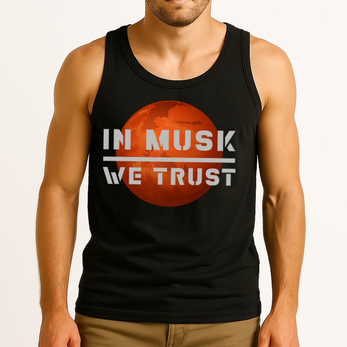 In Musk We Trust Mars Tank Top