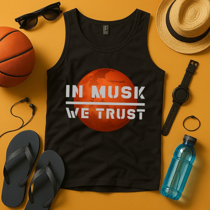 In Musk We Trust Mars Tank Top