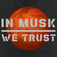 In Musk We Trust Mars Golf Towel