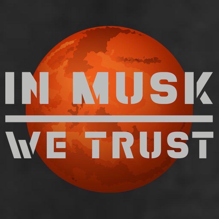 In Musk We Trust Mars Golf Towel