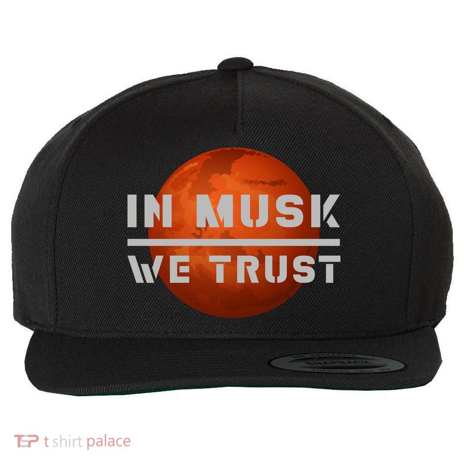 In Musk We Trust Mars Wool Snapback Cap