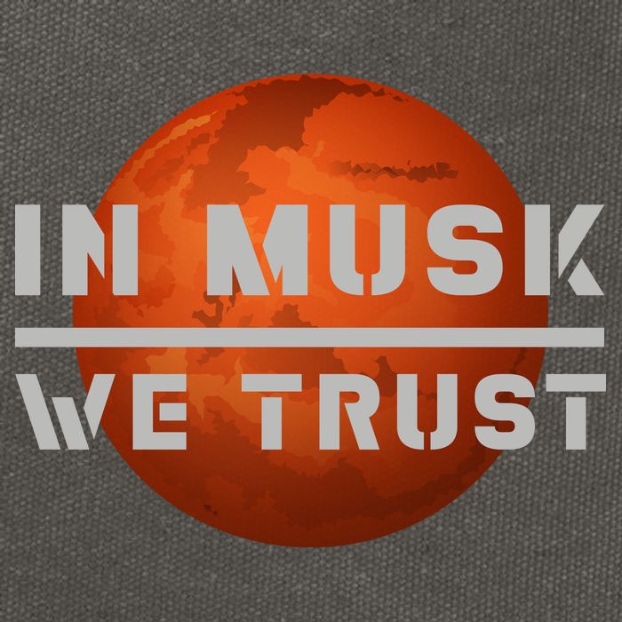 In Musk We Trust Mars Cotton Canvas Backpack