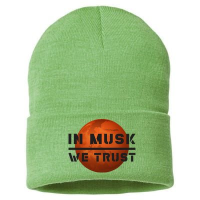 In Musk We Trust Mars Sustainable Knit Beanie