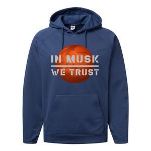 In Musk We Trust Mars Performance Fleece Hoodie