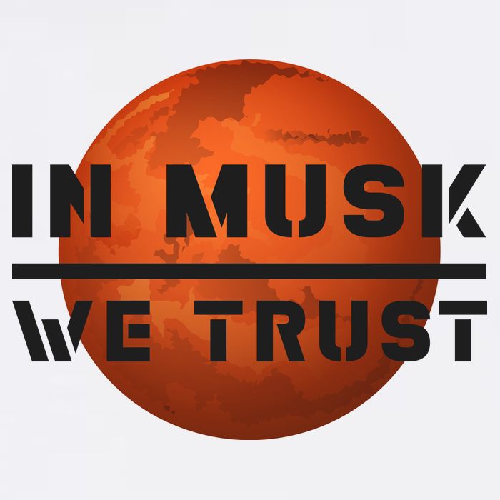 In Musk We Trust Mars Garment-Dyed Sweatshirt