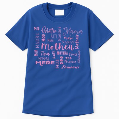 International Mom World Translations Multi Languages Pink Gift Tall T-Shirt