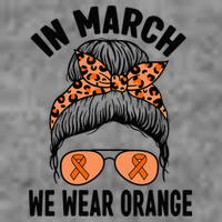 In March We Wear Orange MS Multiple Sclerosis Toddler Sweatshirt