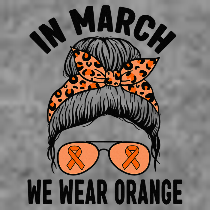 In March We Wear Orange MS Multiple Sclerosis Toddler Sweatshirt