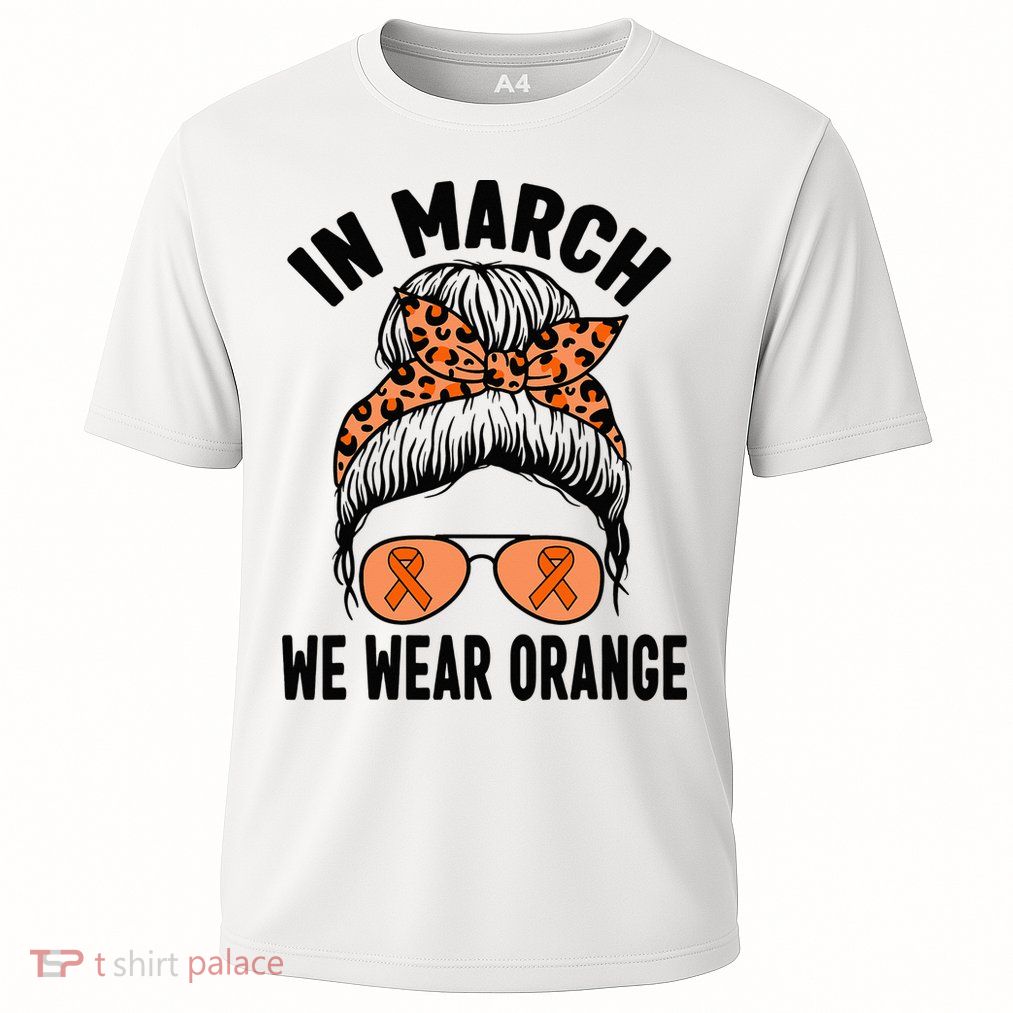 In March We Wear Orange MS Multiple Sclerosis Performance Shirt