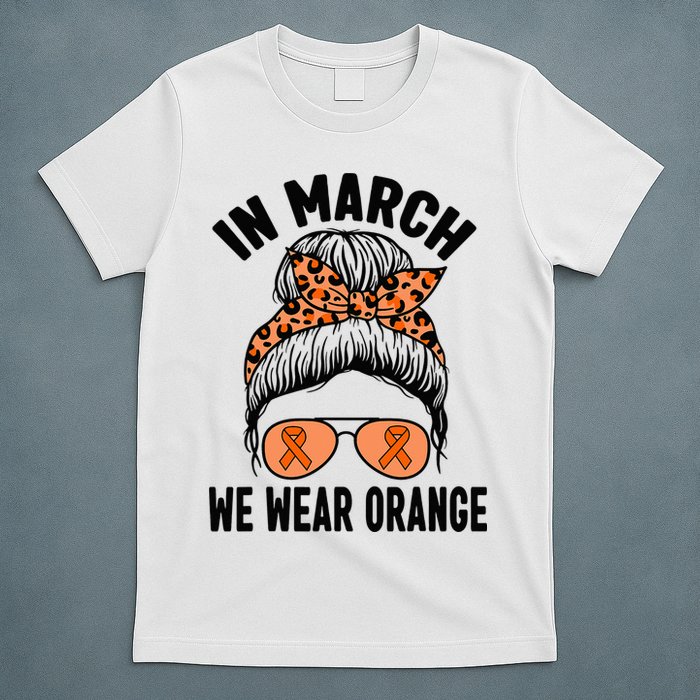 In March We Wear Orange MS Multiple Sclerosis T-Shirt