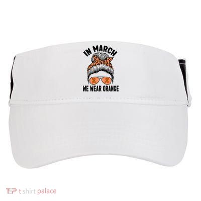 In March We Wear Orange MS Multiple Sclerosis Adult Drive Performance Visor