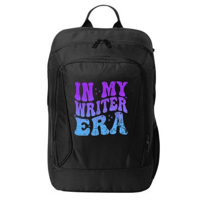 In My Writer Era Story Author Writing Book Journalist Retro City Backpack