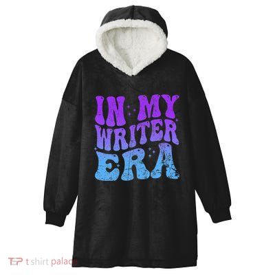 In My Writer Era Story Author Writing Book Journalist Retro Hooded Wearable Blanket
