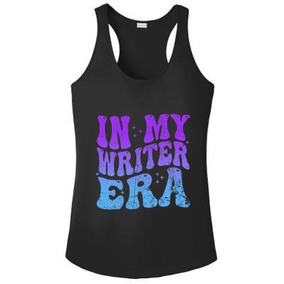 In My Writer Era Story Author Writing Book Journalist Retro Ladies PosiCharge Competitor Racerback Tank