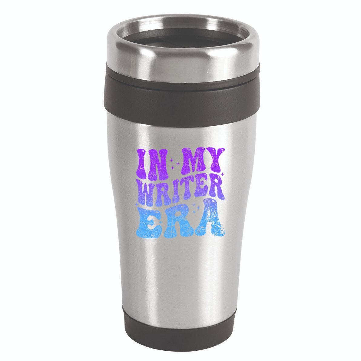 In My Writer Era Story Author Writing Book Journalist Retro 16oz Travel Tumbler