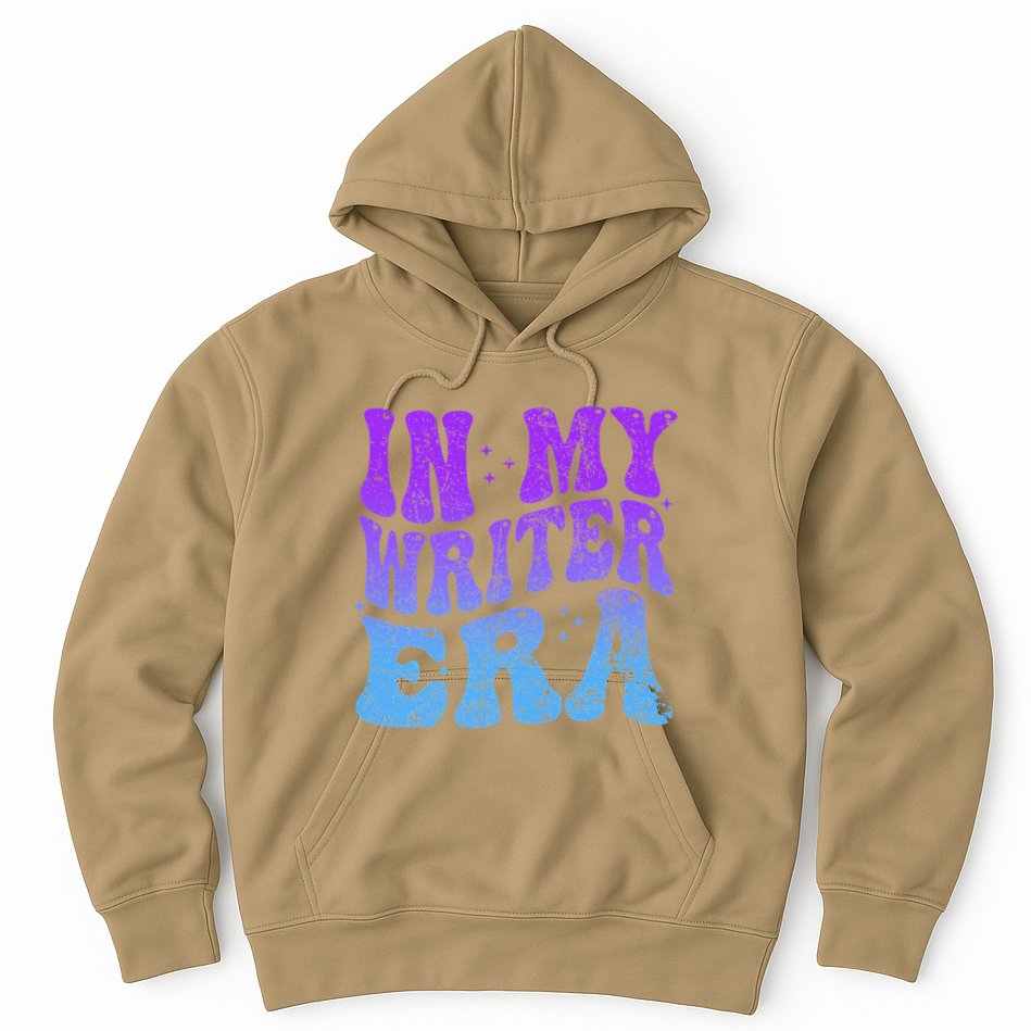 In My Writer Era Story Author Writing Book Journalist Retro Hoodie