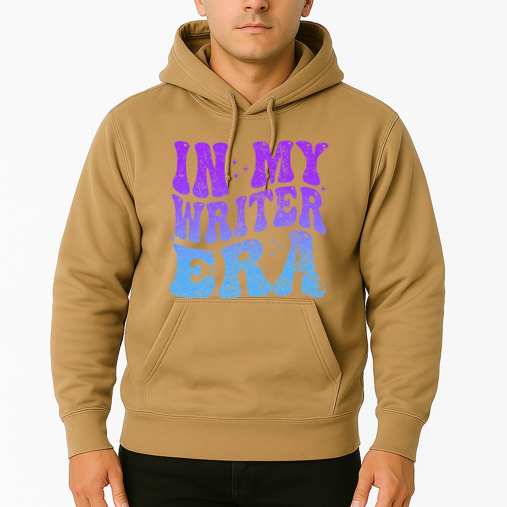 In My Writer Era Story Author Writing Book Journalist Retro Hoodie