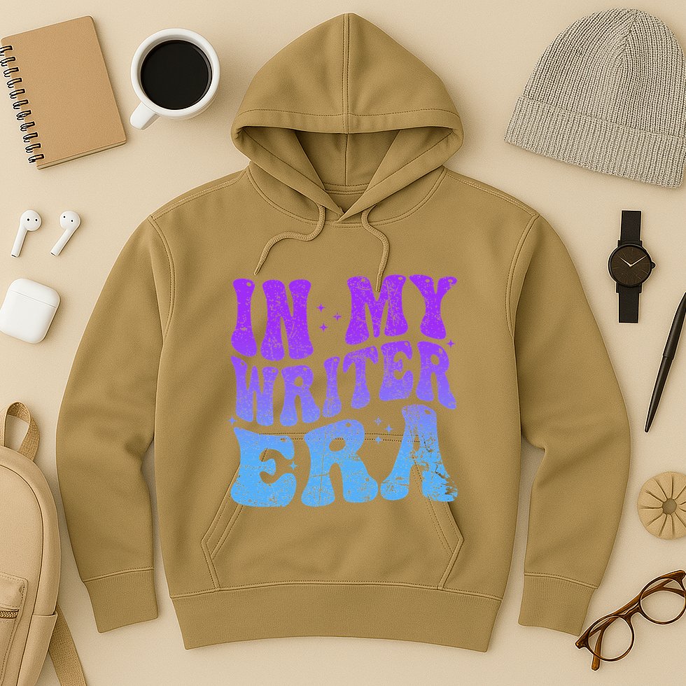 In My Writer Era Story Author Writing Book Journalist Retro Hoodie