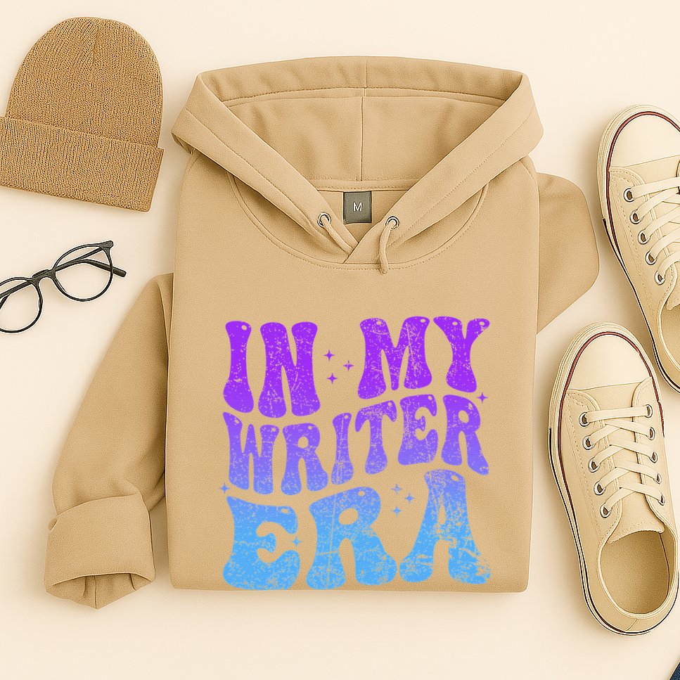 In My Writer Era Story Author Writing Book Journalist Retro Hoodie