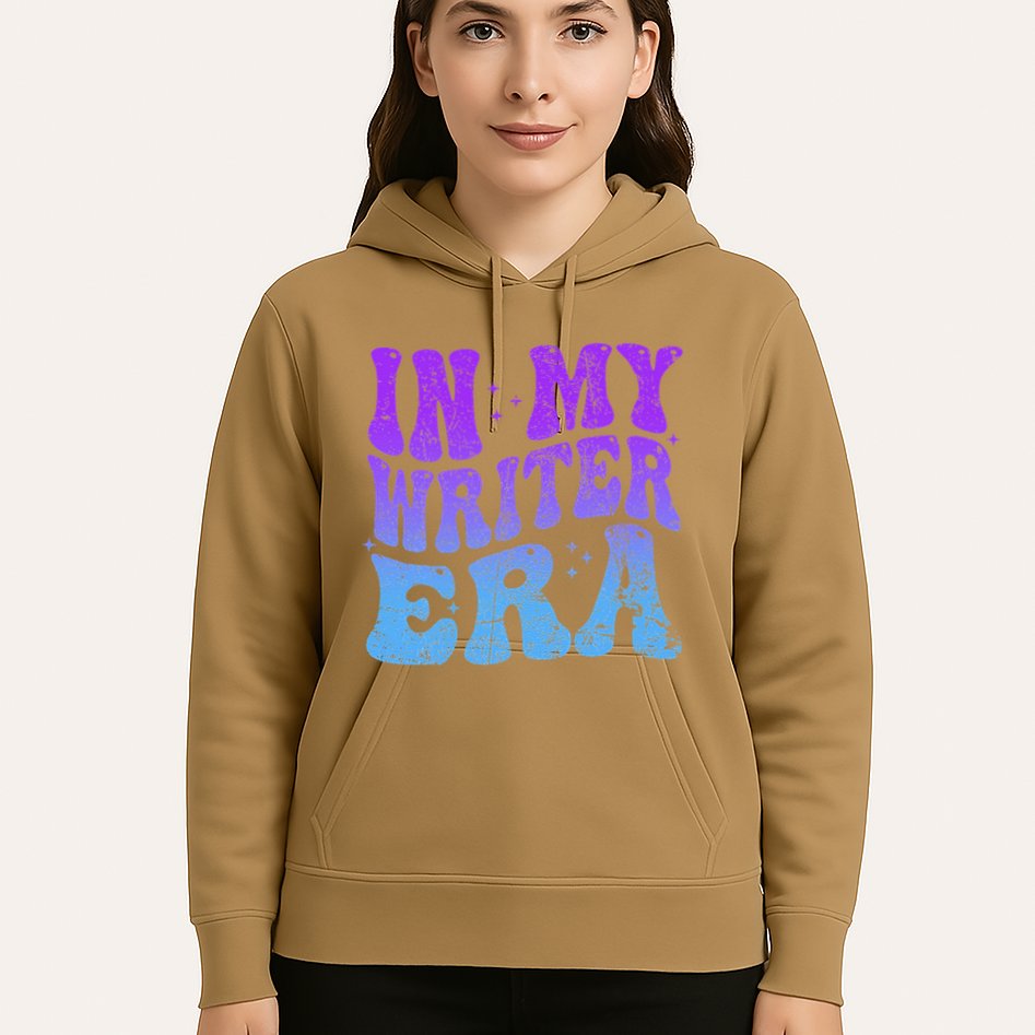 In My Writer Era Story Author Writing Book Journalist Retro Hoodie
