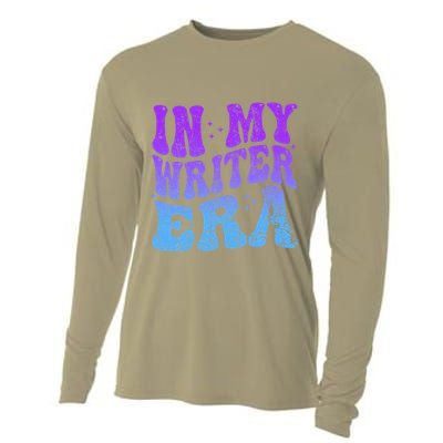 In My Writer Era Story Author Writing Book Journalist Retro Cooling Performance Long Sleeve Crew