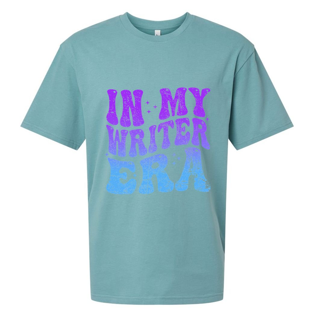 In My Writer Era Story Author Writing Book Journalist Retro Sueded Cloud Jersey T-Shirt