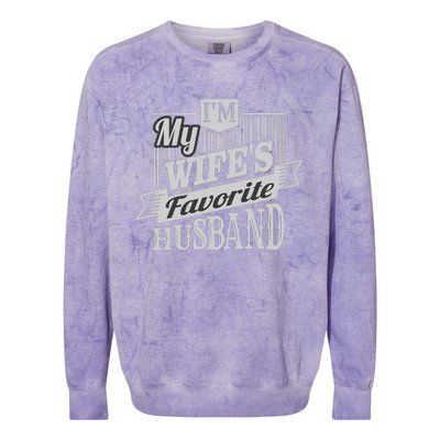 IM My WifeS Favorite Husband Colorblast Crewneck Sweatshirt