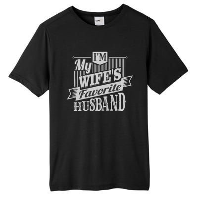 IM My WifeS Favorite Husband Tall Fusion ChromaSoft Performance T-Shirt