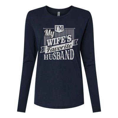 IM My WifeS Favorite Husband Womens Cotton Relaxed Long Sleeve T-Shirt