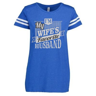 IM My WifeS Favorite Husband Enza Ladies Jersey Football T-Shirt